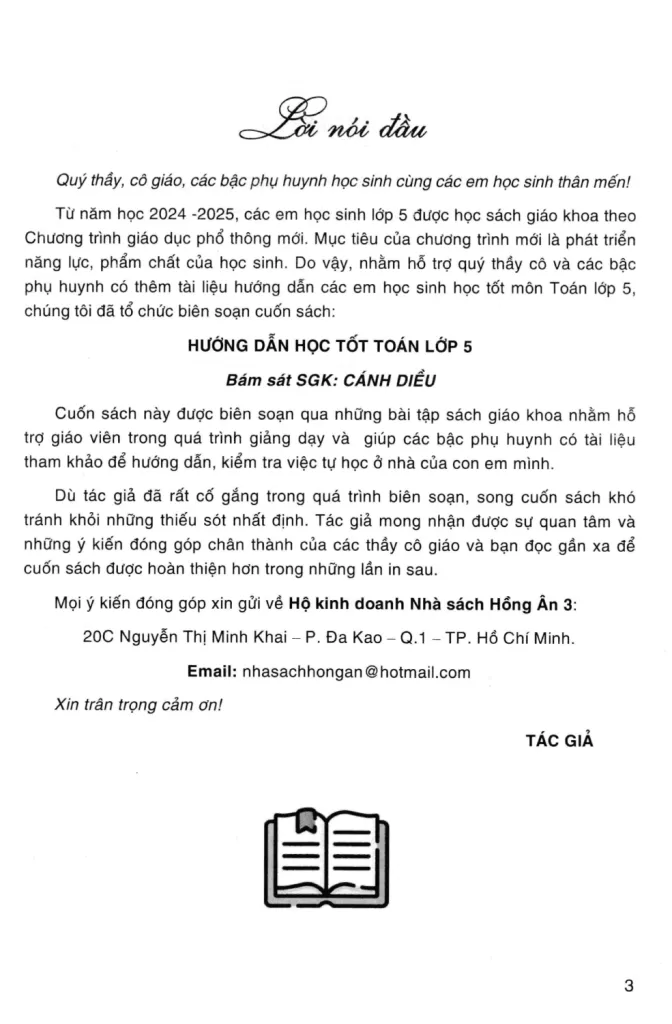 HƯỚNG DẪN HỌC TỐT TOÁN LỚP 5 - TẬP 1 (Dùng kèm SGK Cánh Diều)